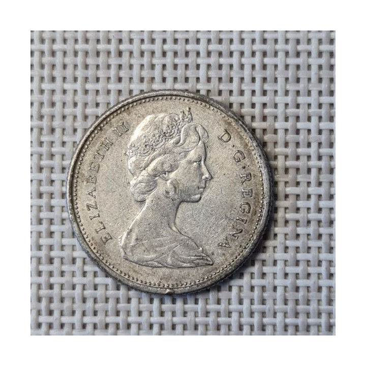 Canada 25 Cents 1968 KM-62a VF