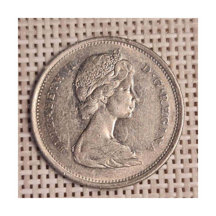 Canada 25 Cents 1969 KM-62b VF