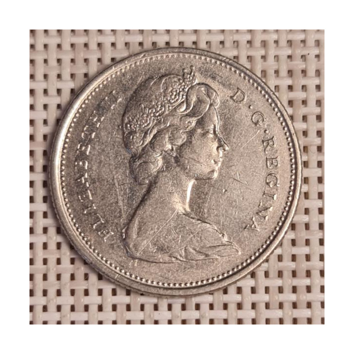 Canada 25 Cents 1970 KM-62b VF