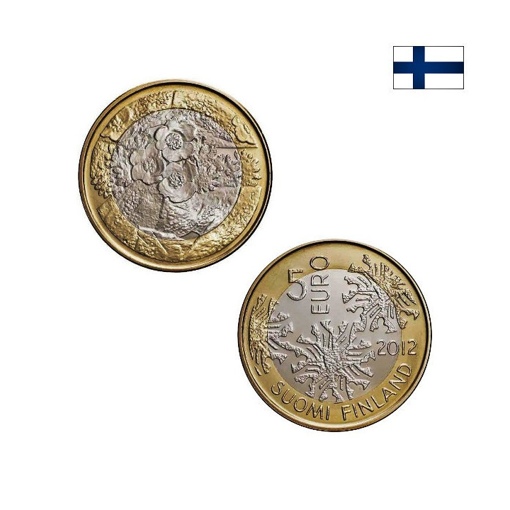 Finland 5 Euro 2012 "Flora" UNC