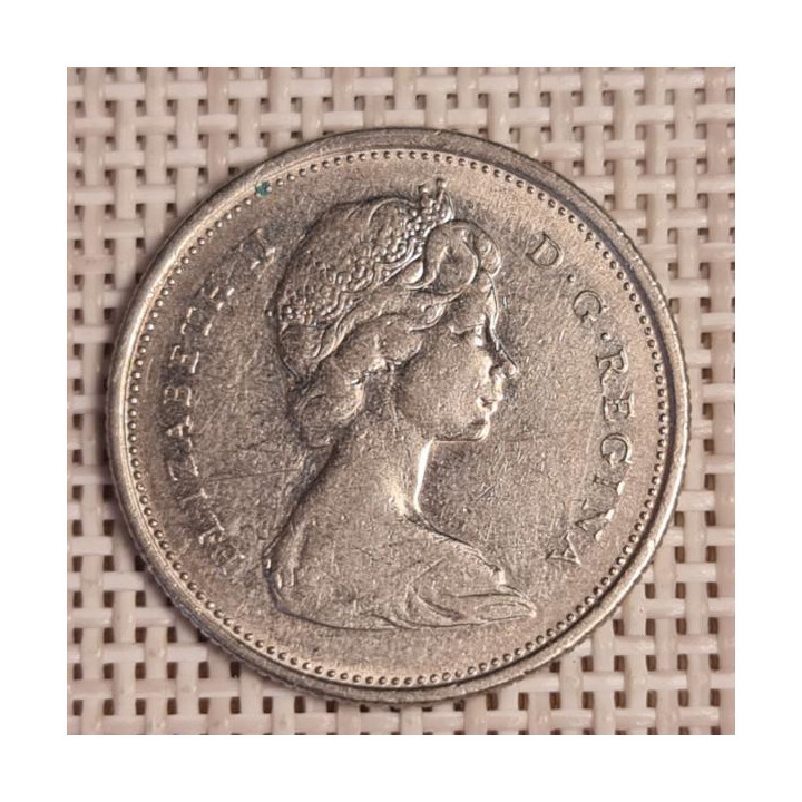 Canada 25 Cents 1971 KM-62b VF