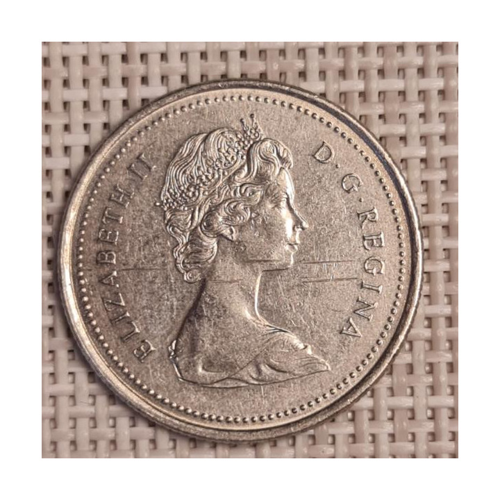 Canada 25 Cents 1973 "Police" KM-81 VF