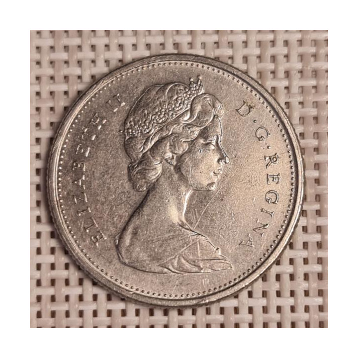 Canada 25 Cents 1975 KM-62b VF