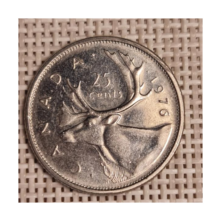 Canada 25 Cents 1976 KM-62b VF