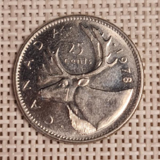 Canada 25 Cents 1978 KM-62b VF