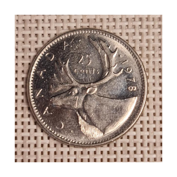 Canada 25 Cents 1978 KM-62b VF