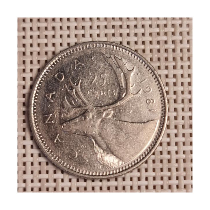 Canada 25 Cents 1981 KM-74 VF