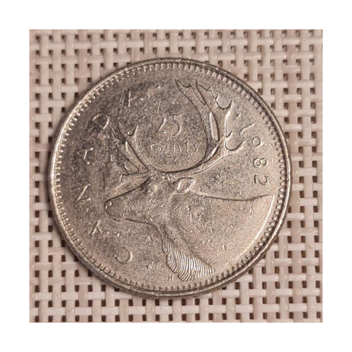 Canada 25 Cents 1982 KM-74 VF