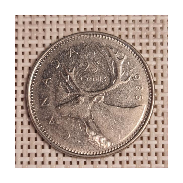 Canada 25 Cents 1985 KM-74 VF