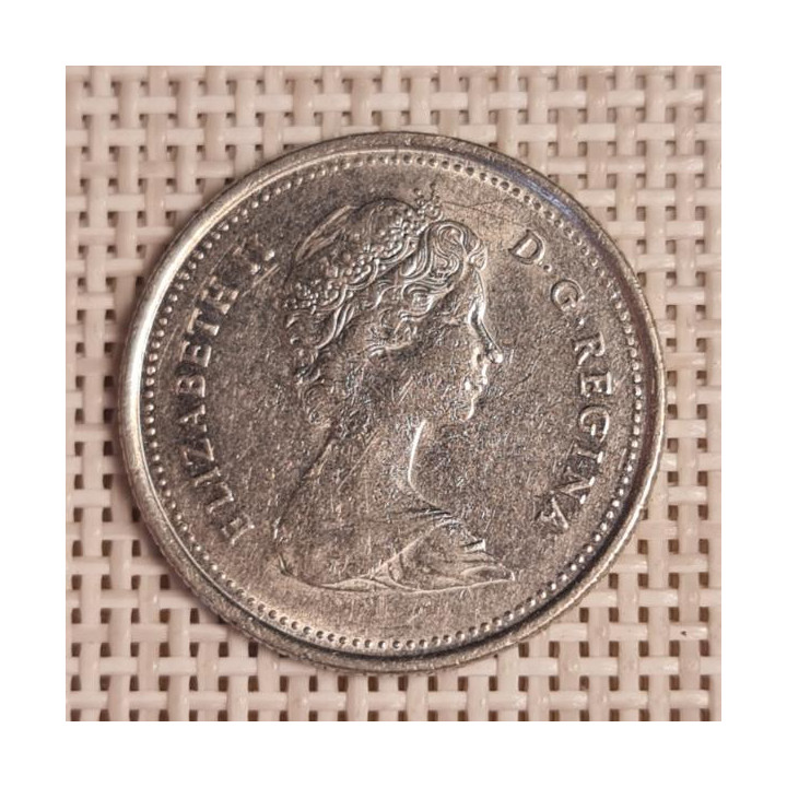 Canada 25 Cents 1986 KM-74 VF