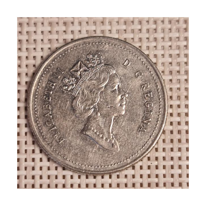 Canada 25 Cents 1990 KM-184 VF