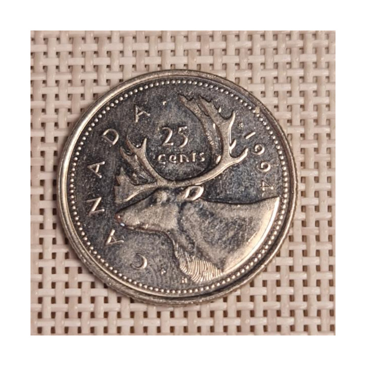 Canada 25 Cents 1994 KM-184 VF