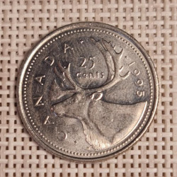 Canada 25 Cents 1995 KM-184 VF
