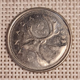 Canada 25 Cents 2003 KM-493 VF