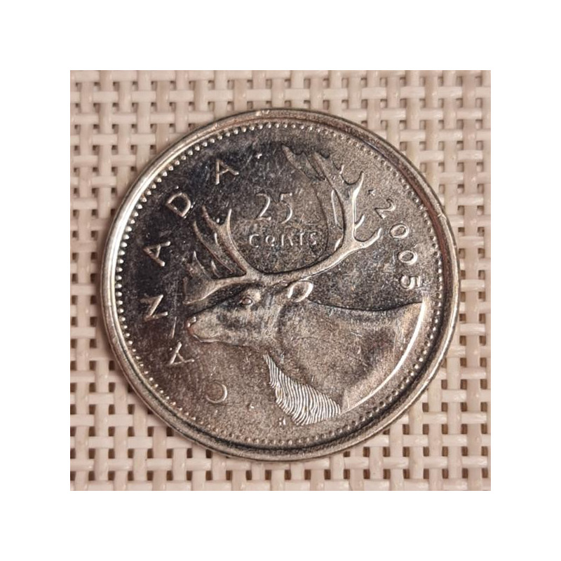 Canada 25 Cents 2005 KM-493 VF