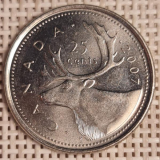 Canada 25 Cents 2007 KM-493 VF