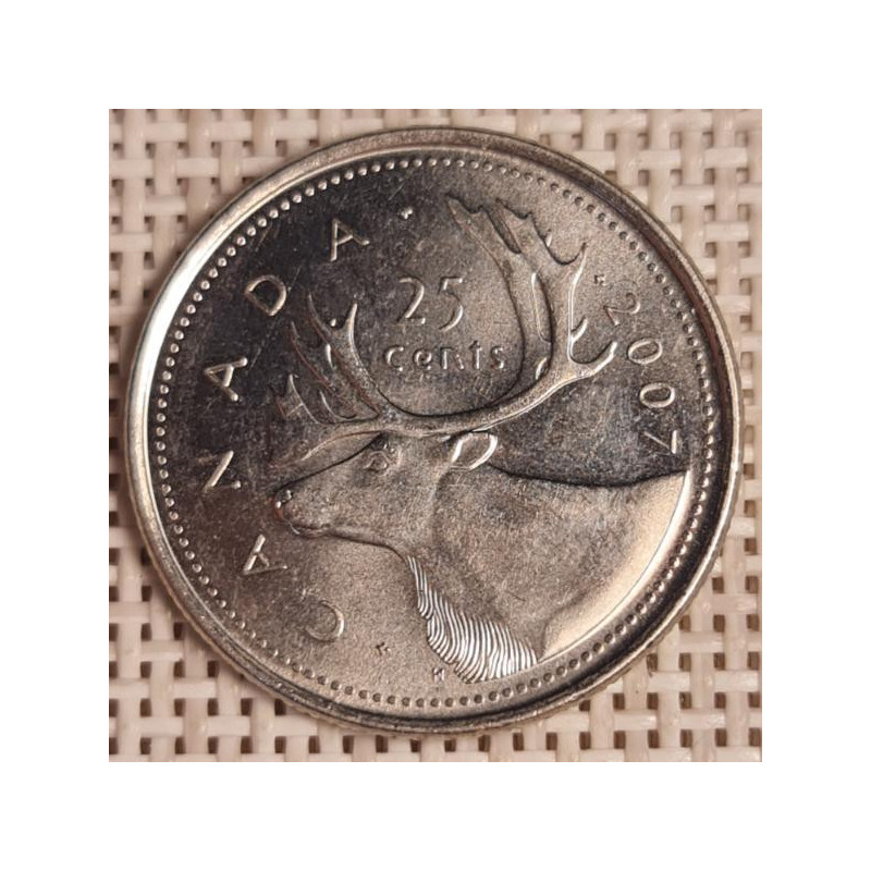 Canada 25 Cents 2007 KM-493 VF