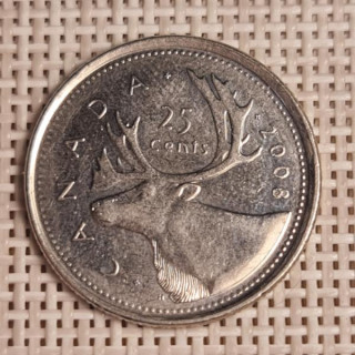 Canada 25 Cents 2008 KM-493 VF