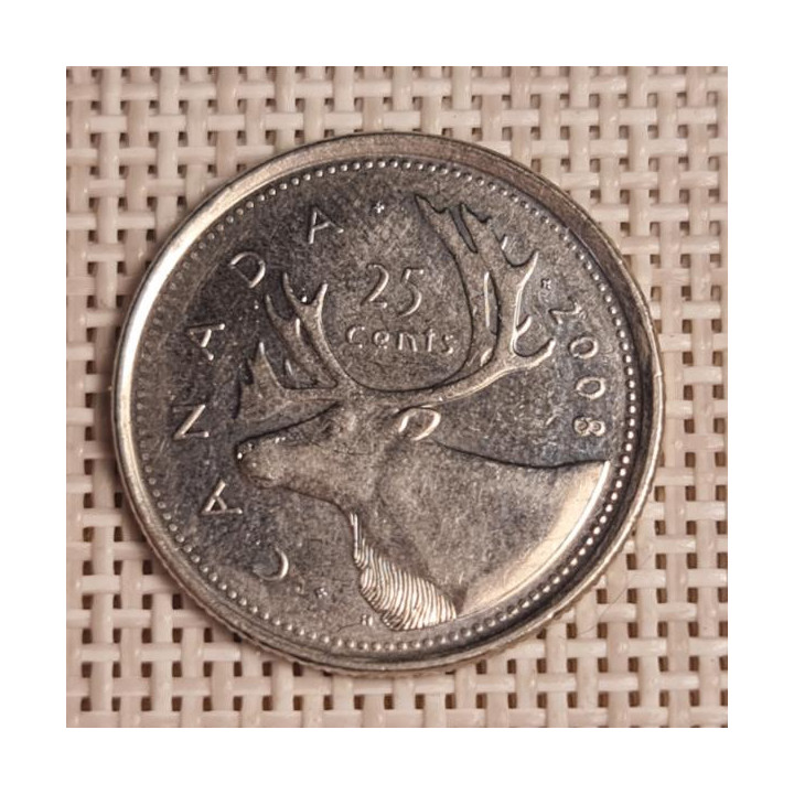 Canada 25 Cents 2008 KM-493 VF