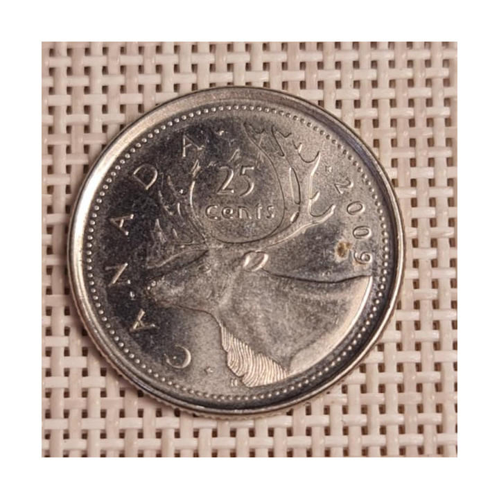 Canada 25 Cents 2009 KM-493 VF