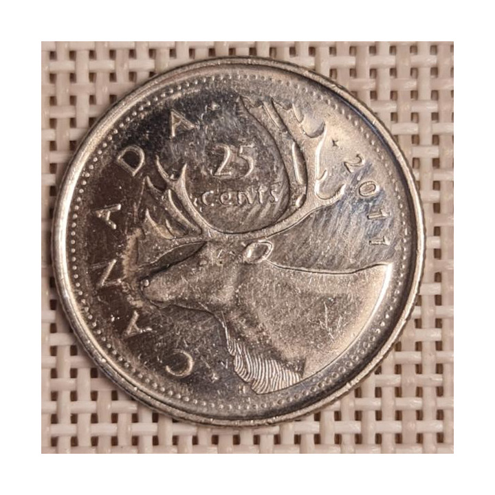 Canada 25 Cents 2011 KM-493 VF