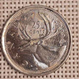 Canada 25 Cents 2014 KM-493 VF