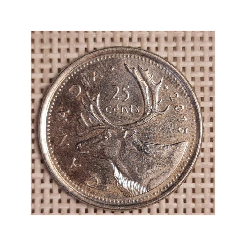 Canada 25 Cents 2015 KM-493 VF
