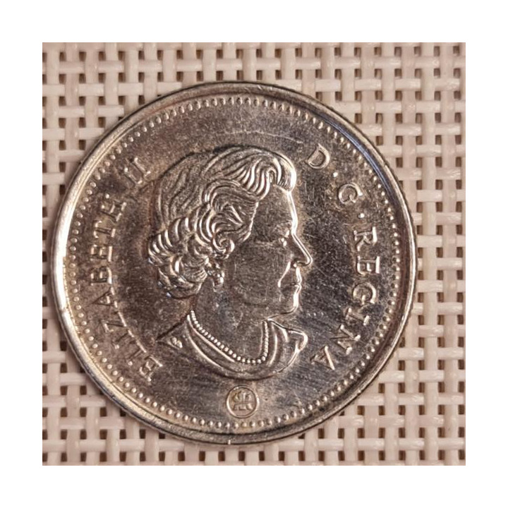 Canada 25 Cents 2015 KM-493 VF