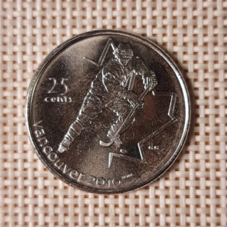 Canada 25 Cents 2007 "Ice Hockey" KM-683 UNC
