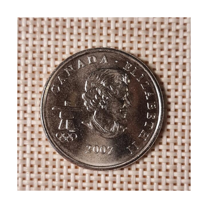 Canada 25 Cents 2007 "Ice Hockey" KM-683 UNC