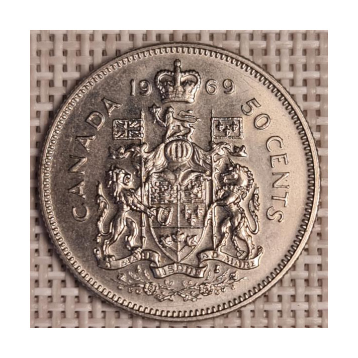 Canada 50 Cents 1969 KM-75.1 XF