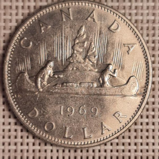 Canada 1 Dollar 1969 KM-76.1 VF