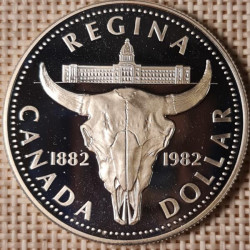 Canada 1 Dollar 1982 "Regina" KM-133 Proof