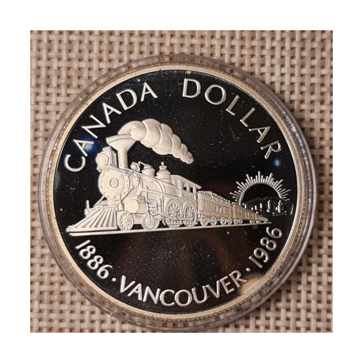 Canada 1 Dollar 1986 "Vancouver" KM-149 Proof