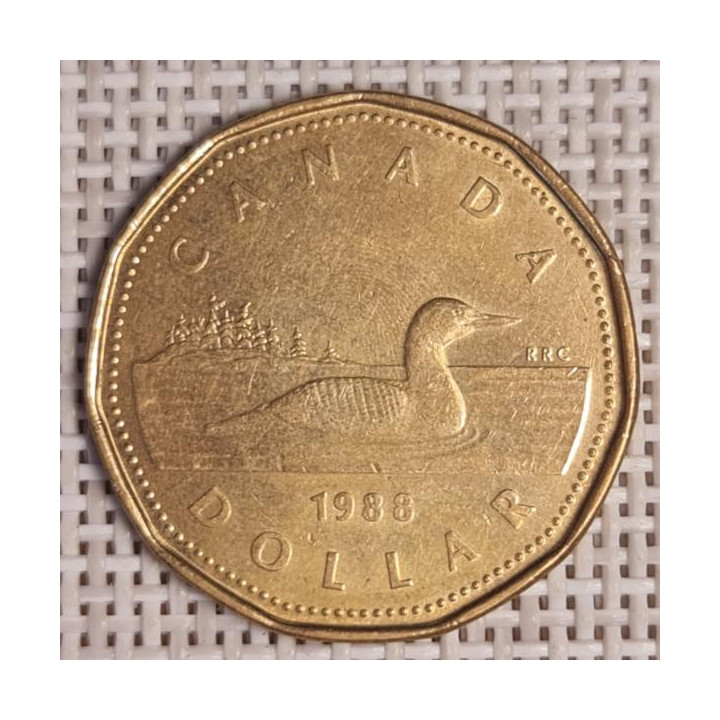 Canada 1 Dollar 1988 KM-157 VF
