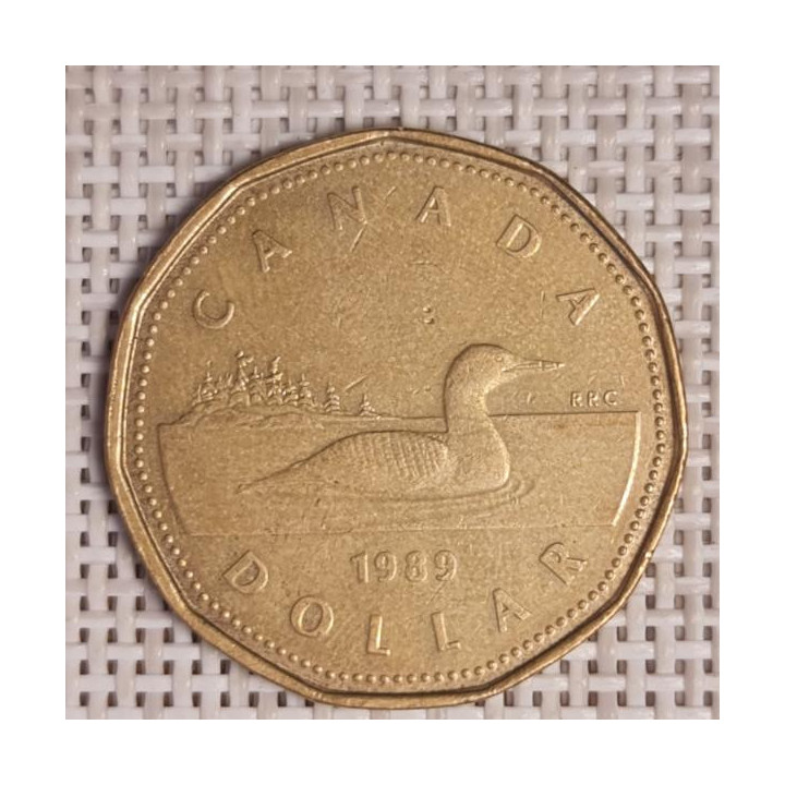 Canada 1 Dollar 1989 KM-157 VF