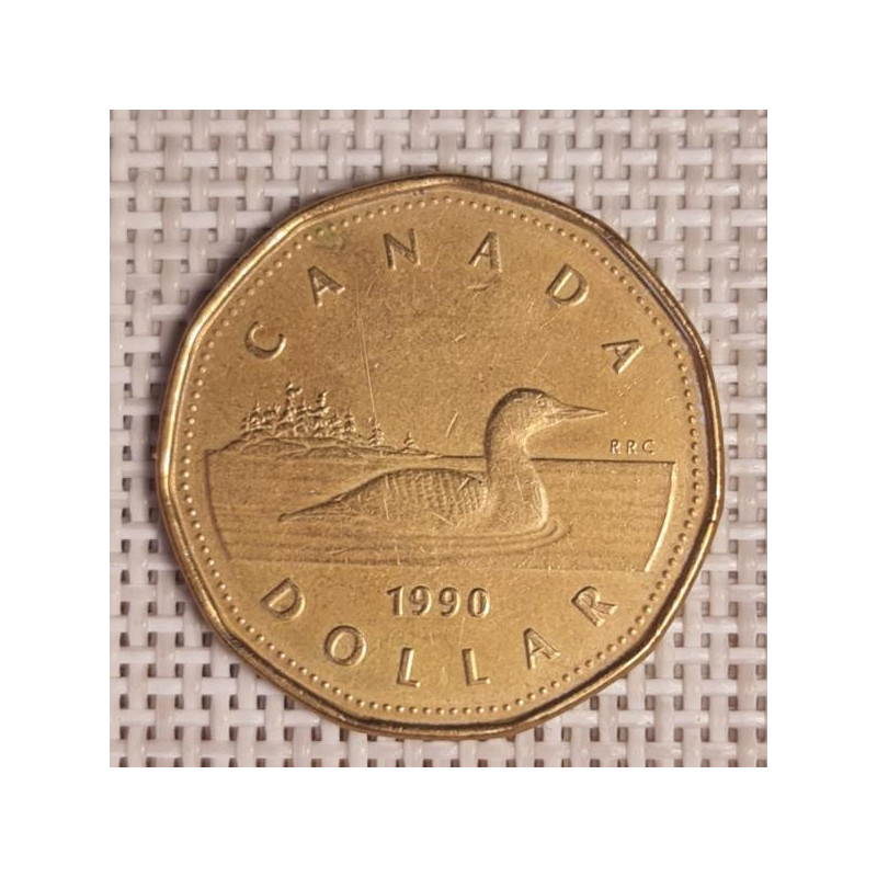 Canada 1 Dollar 1990 KM-186 VF