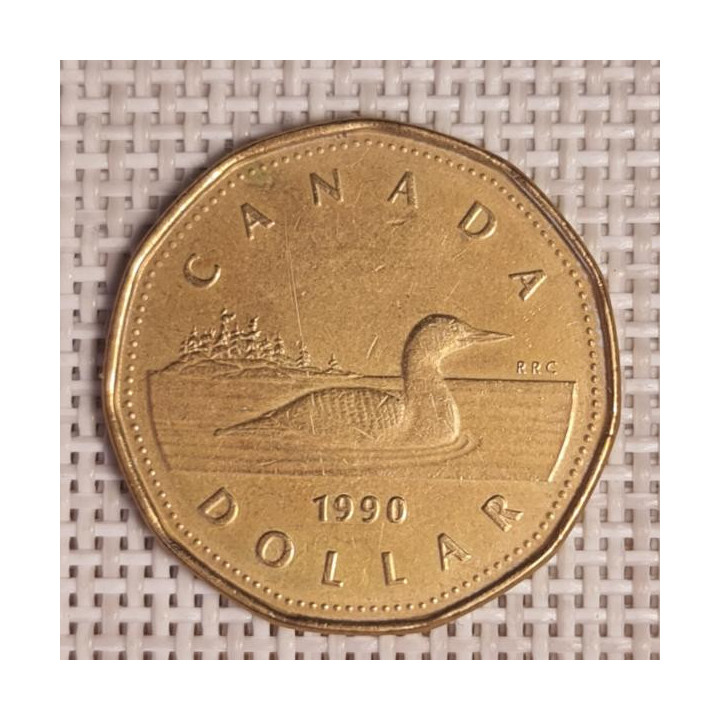 Canada 1 Dollar 1990 KM-186 VF