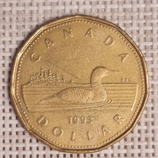 Canada 1 Dollar 1993 KM-186 VF