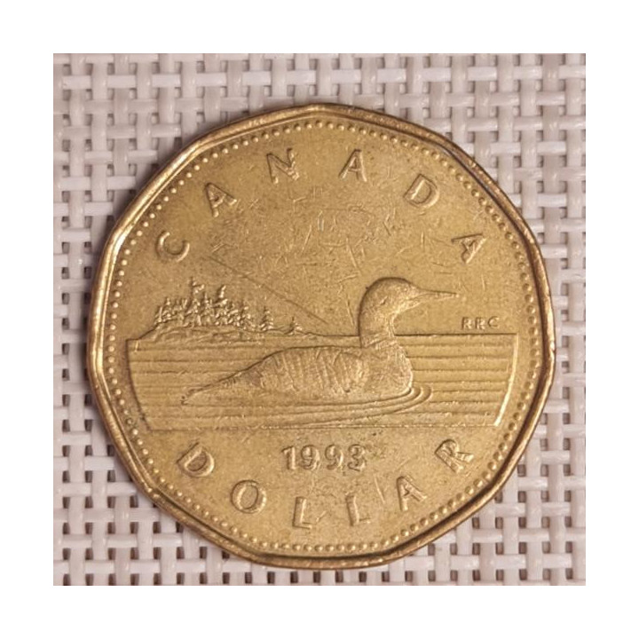 Canada 1 Dollar 1993 KM-186 VF