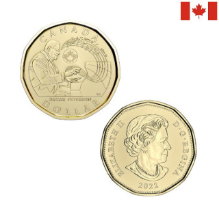 Canada 1 Dollar 2022 "Oscar Peterson" KM-3188 UNC