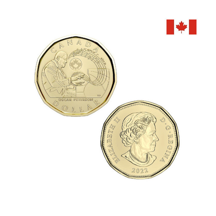 Canada 1 Dollar 2022 "Oscar Peterson" KM-3188 UNC