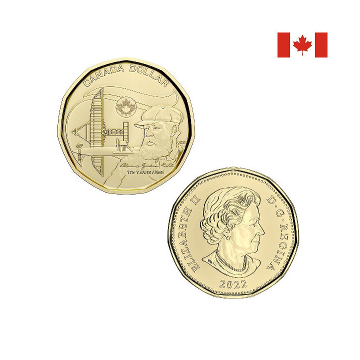 Canada 1 Dollar 2022 "A. G. Bell" KM-3189 UNC
