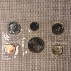 Canada 6 Coin Set (1 Cent - 1 Dollar) 1971 Proof-like