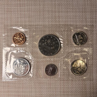 Canada 6 Coin Set (1 Cent - 1 Dollar) 1972 Proof-like