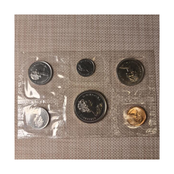 Canada 6 Coin Set (1 Cent - 1 Dollar) 1975 Proof-like