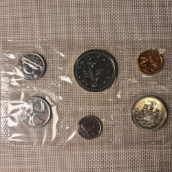 Canada 6 Coin Set (1 Cent - 1 Dollar) 1977 Proof-like