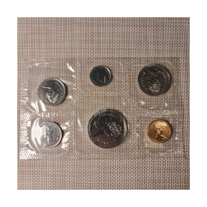 Canada 6 Coin Set (1 Cent - 1 Dollar) 1977 Proof-like