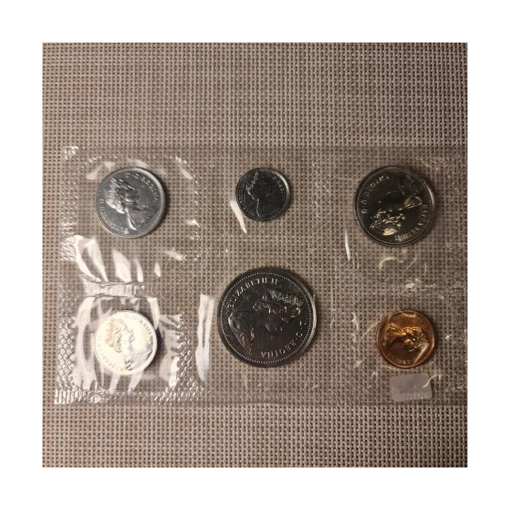 Canada 6 Coin Set (1 Cent - 1 Dollar) 1978 Proof-like