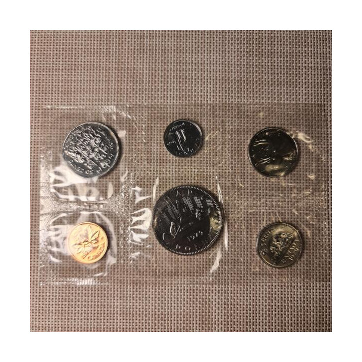 Canada 6 Coin Set (1 Cent - 1 Dollar) 1979 Proof-like